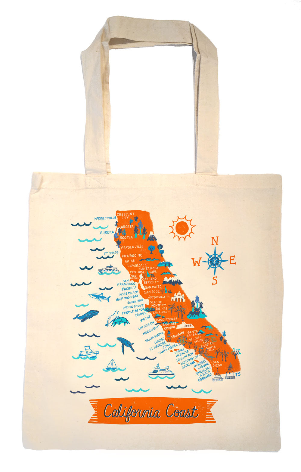 Santa Monica Beach California Tote Bag